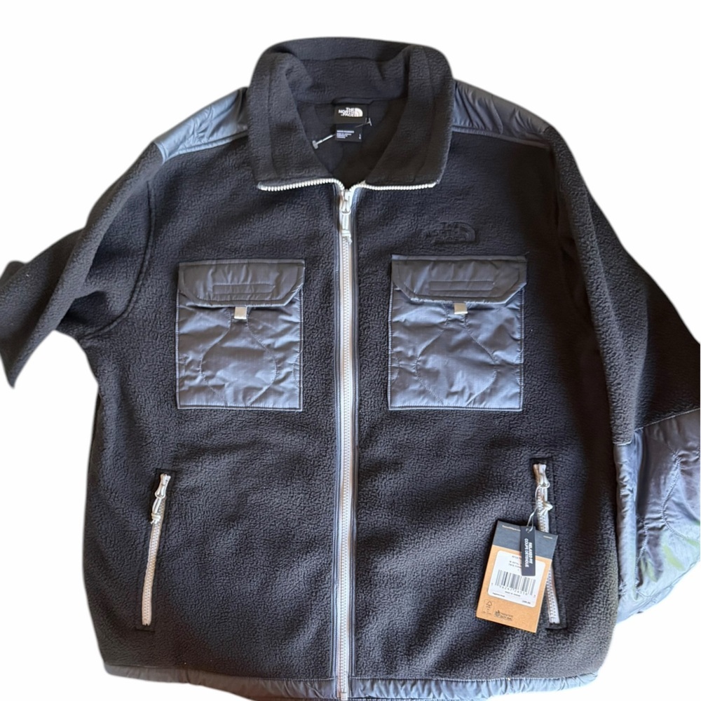 The North Face Men’s Black Fleece Royal Arch Jacket Full Zip Large Outdoors - Picture 5 of 8